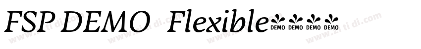 FSP DEMO   Flexible字体转换